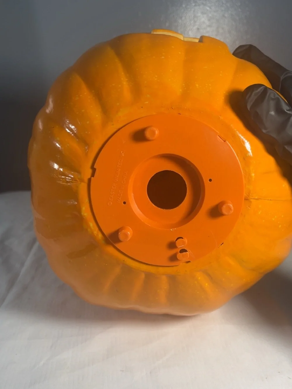 Orange Ceramic Jack-O'-Lantern Pumpkin Décor